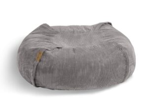 orthopädisches Hundebett Cukki 110 cm rund Stoff Cord taube