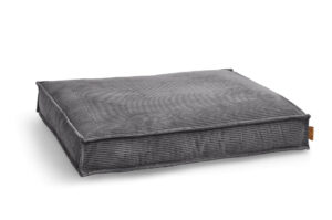 Hundebett Couch 120 x 80 cm orthopädisch Stoff Cord pepper